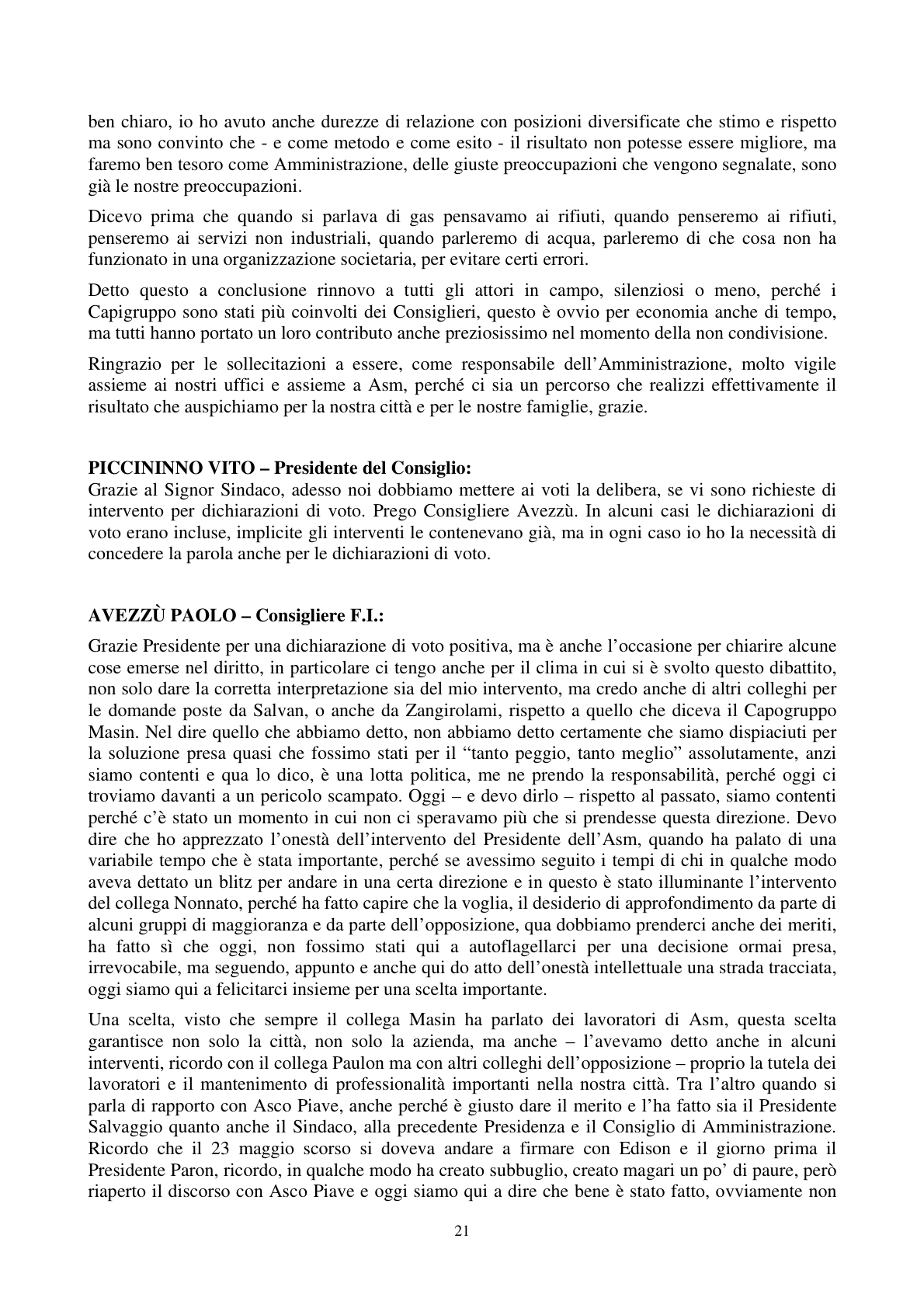 Pagina 22 del verbale