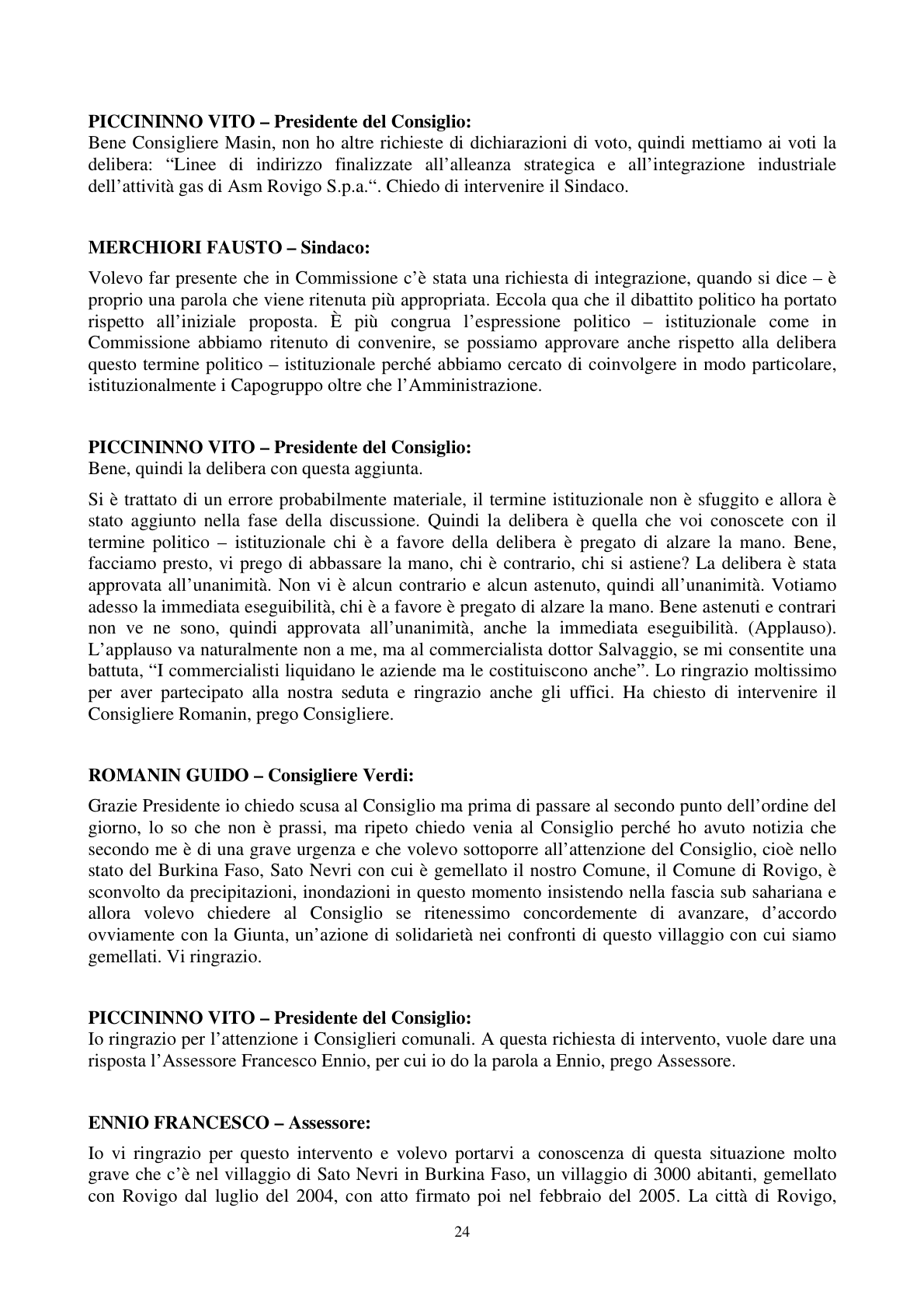 Pagina 25 del verbale
