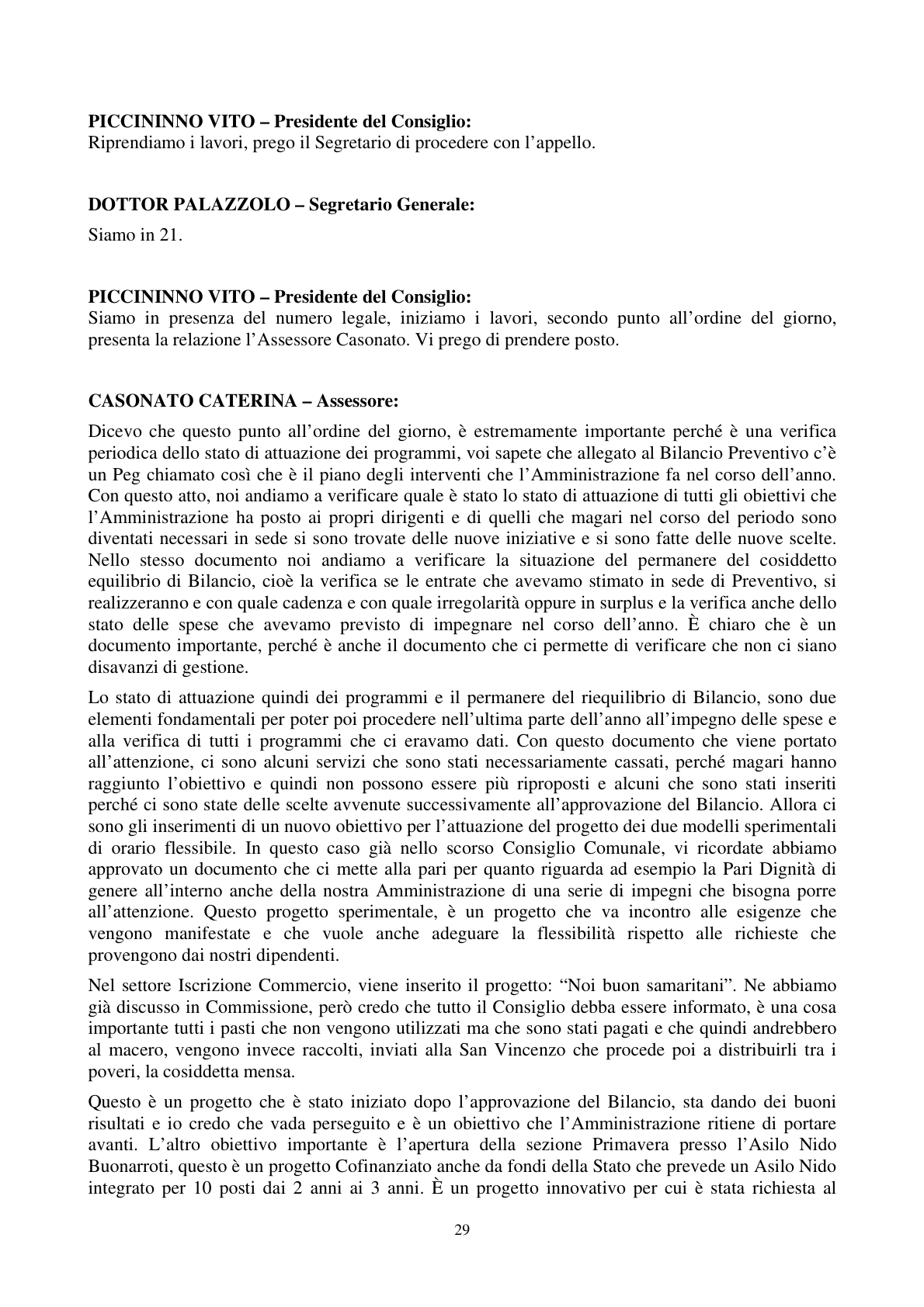 Pagina 30 del verbale