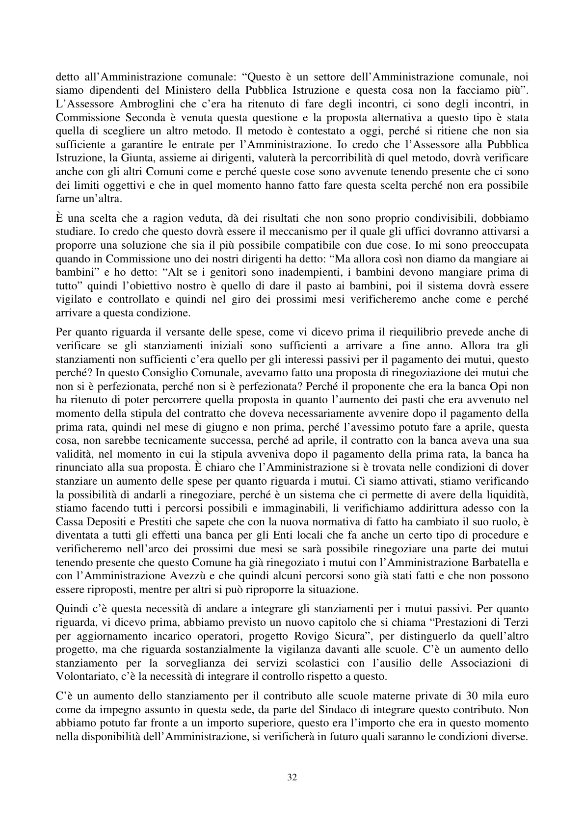 Pagina 33 del verbale