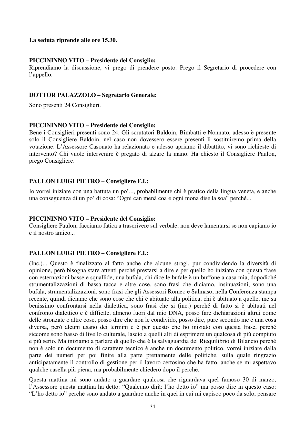 Pagina 35 del verbale