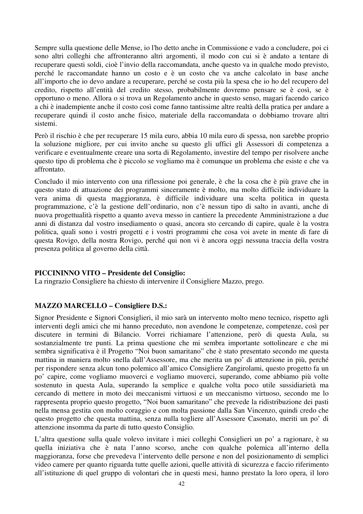 Pagina 43 del verbale