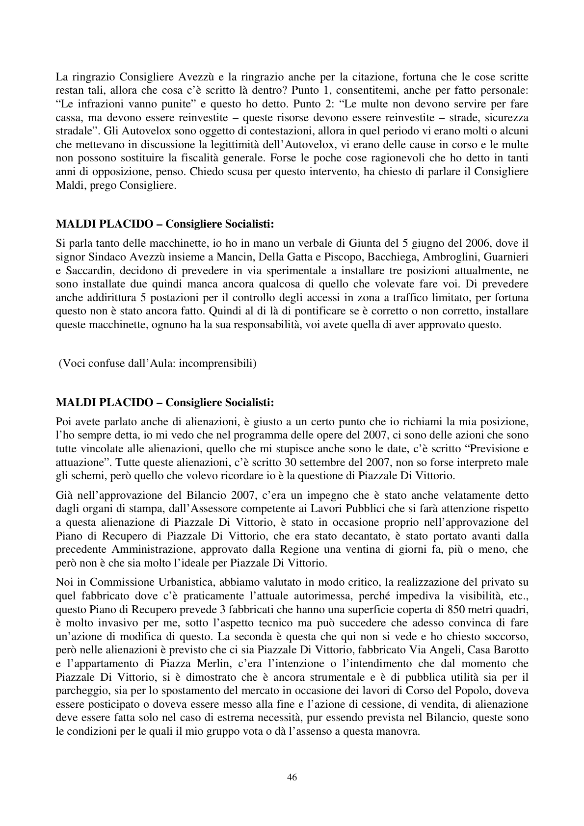 Pagina 47 del verbale