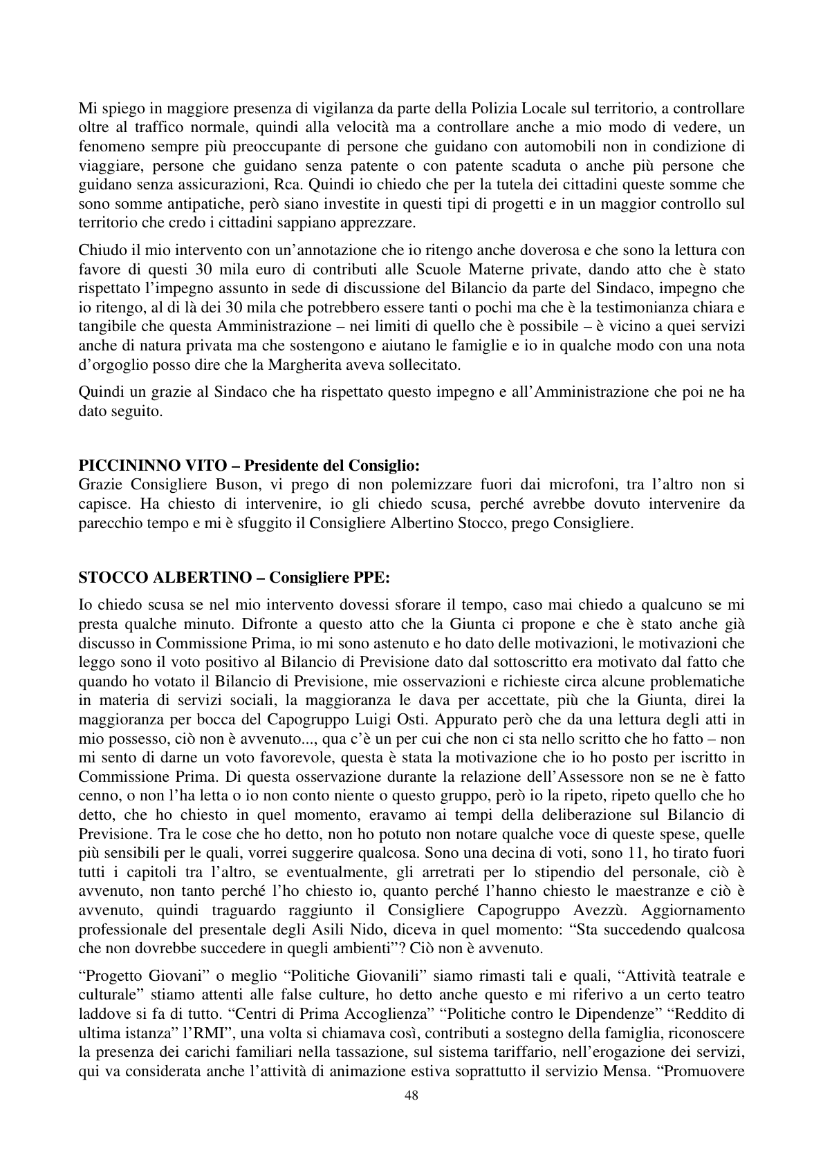 Pagina 49 del verbale