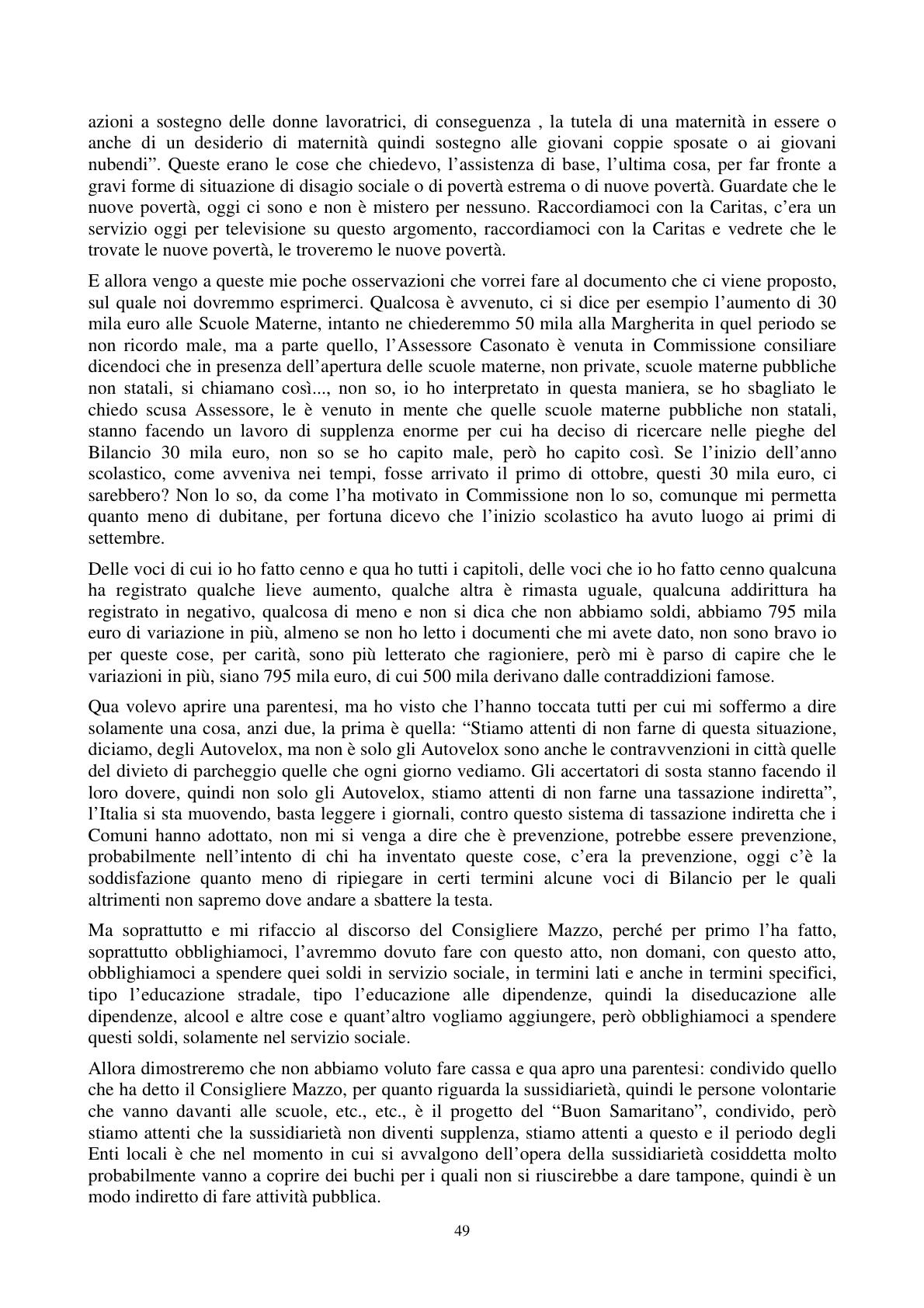 Pagina 50 del verbale