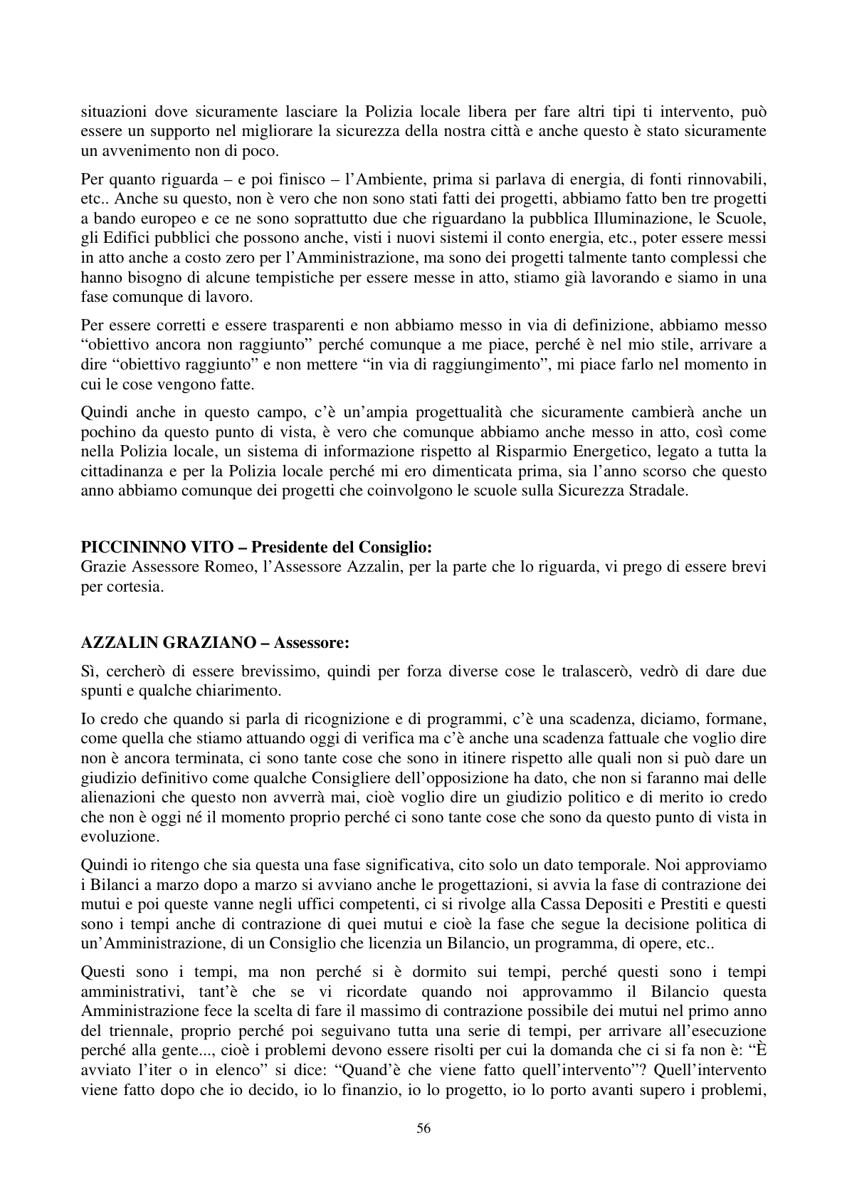 Pagina 57 del verbale
