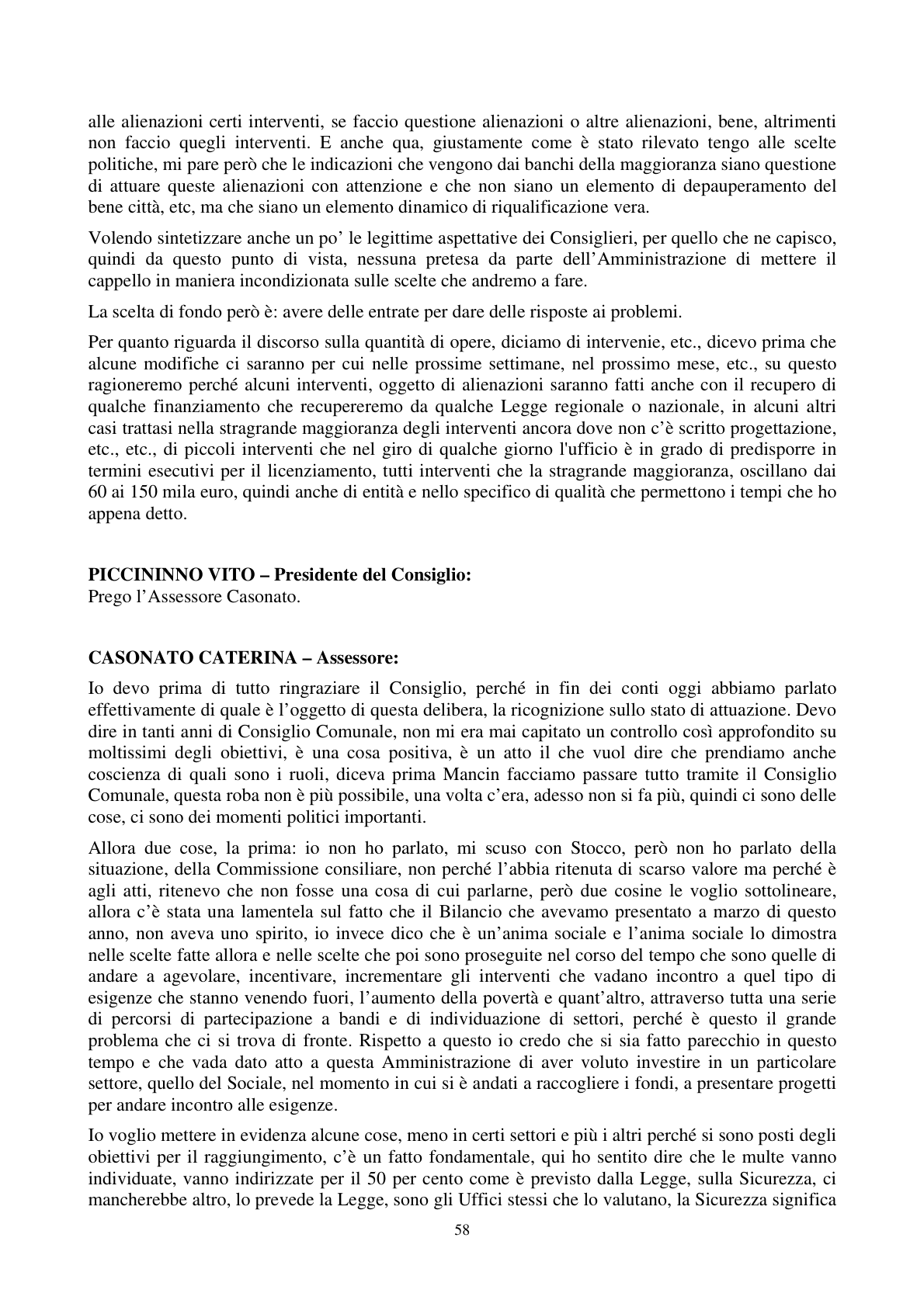 Pagina 59 del verbale