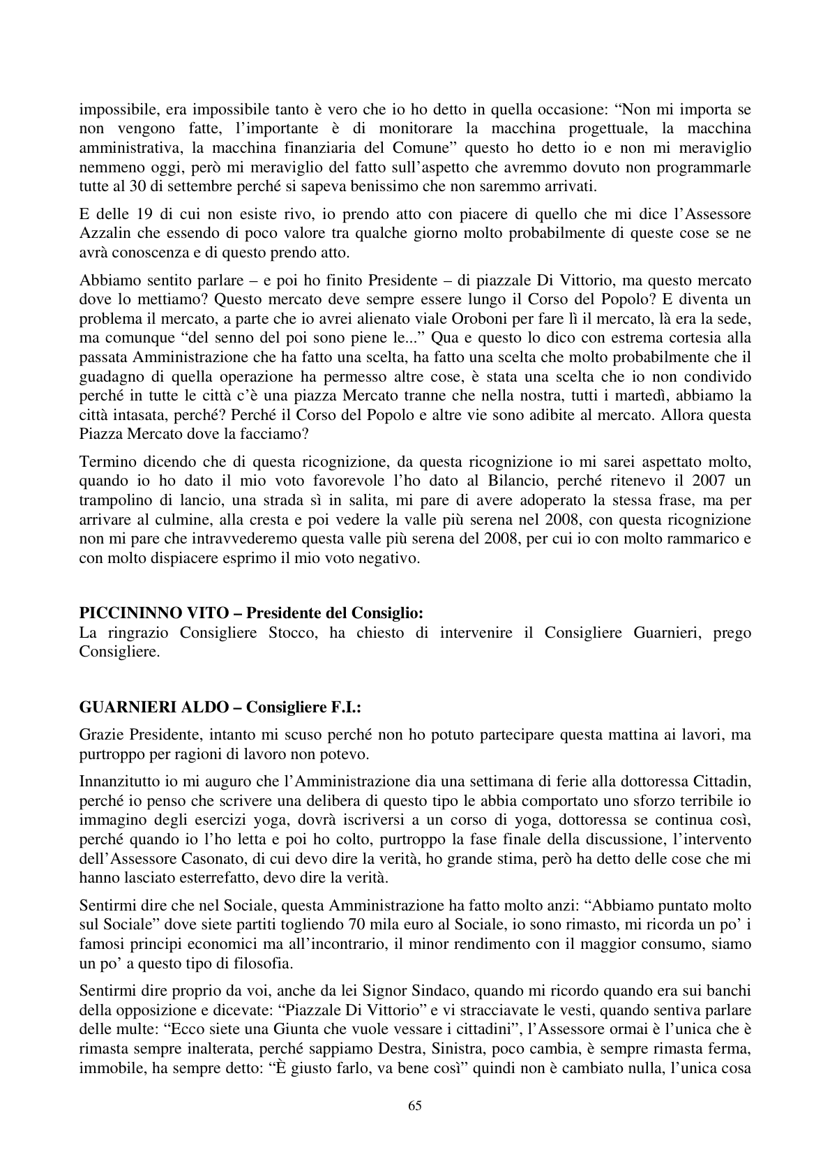 Pagina 66 del verbale