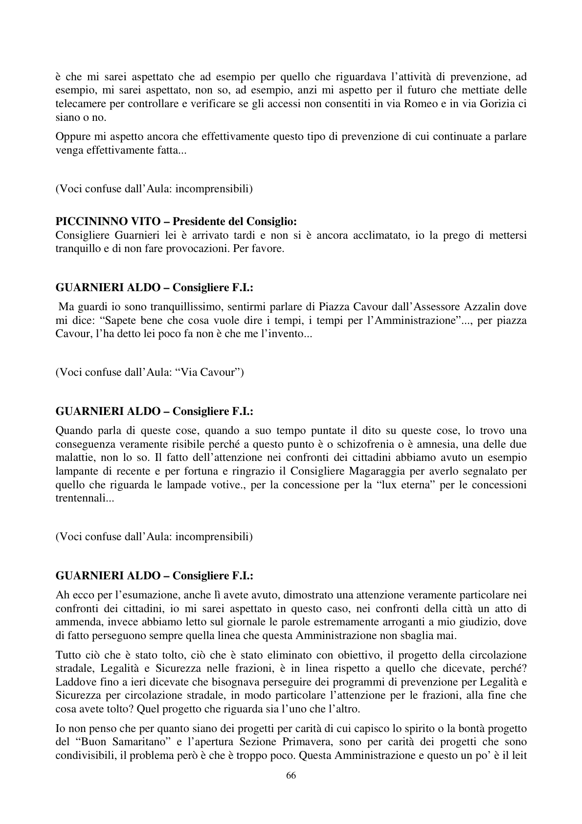 Pagina 67 del verbale