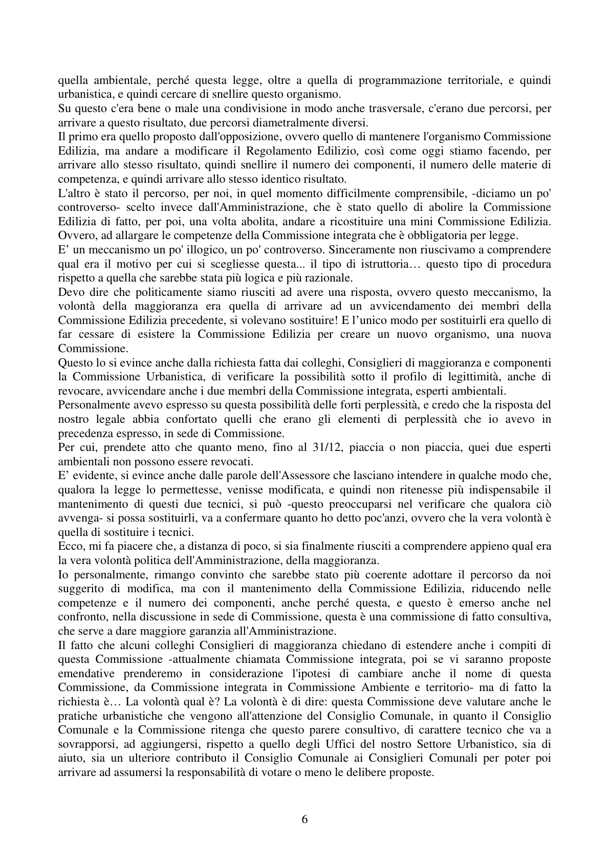 Pagina 6 del verbale