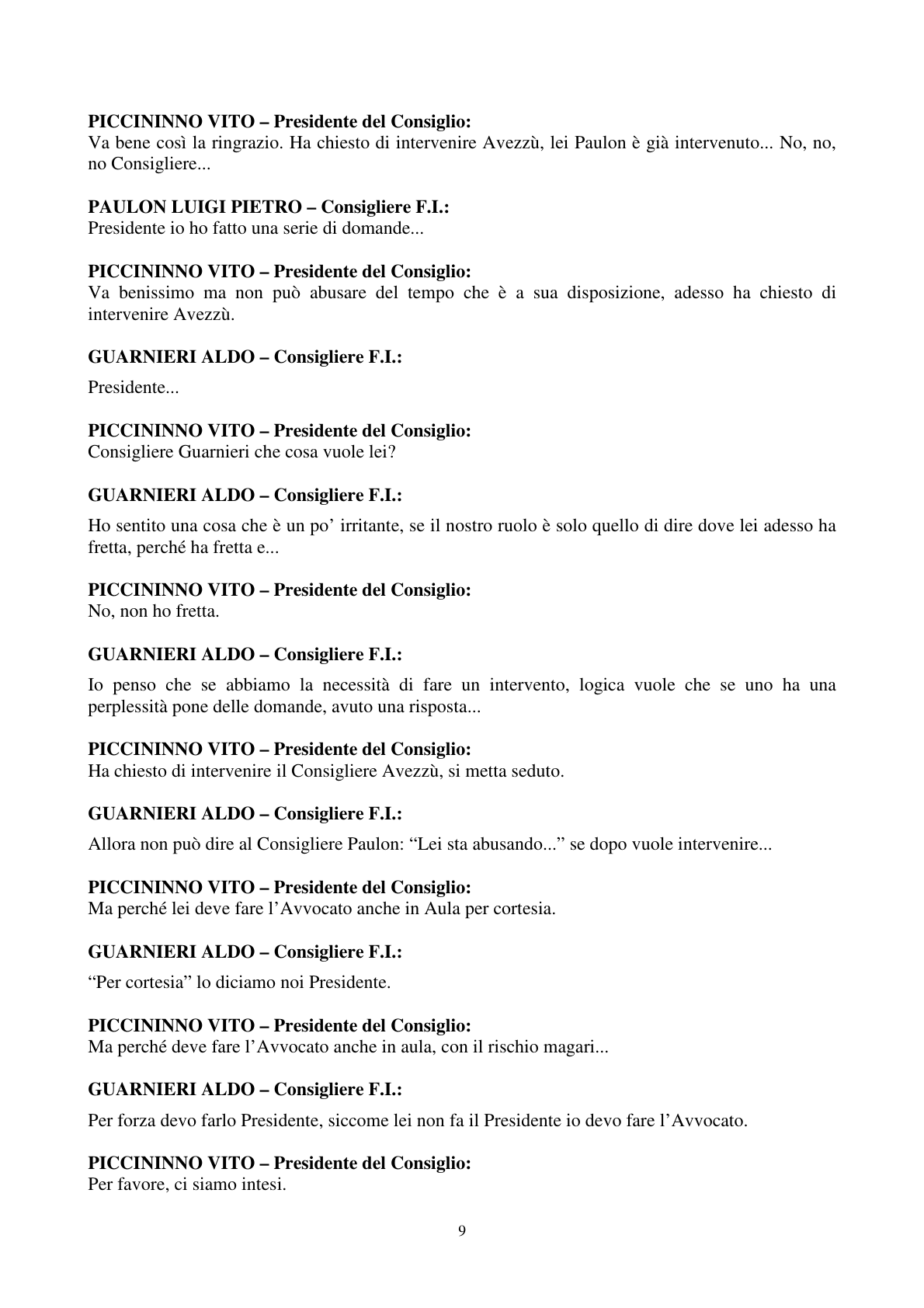 Pagina 10 del verbale