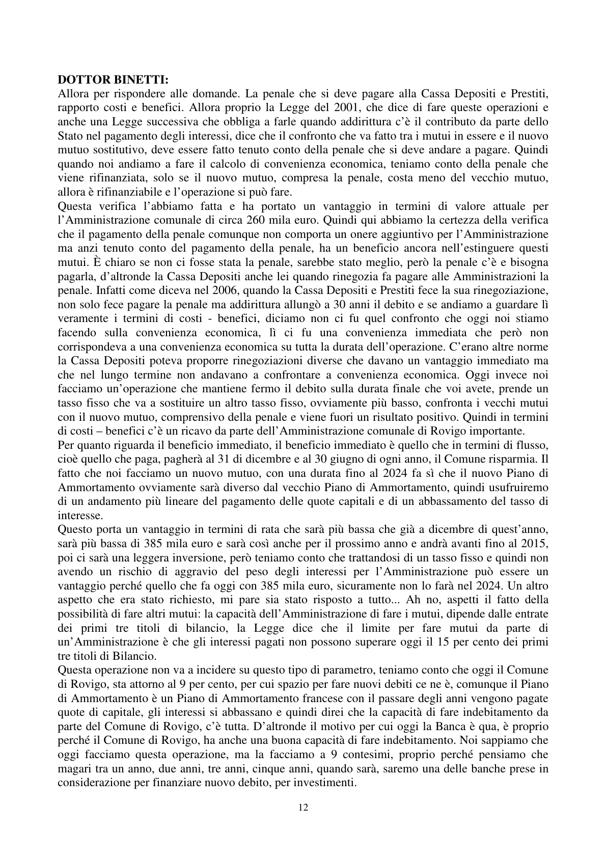 Pagina 13 del verbale