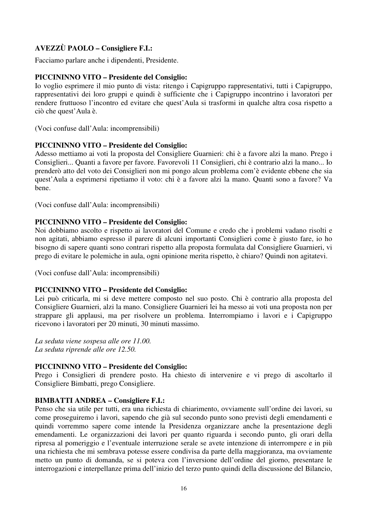 Pagina 17 del verbale