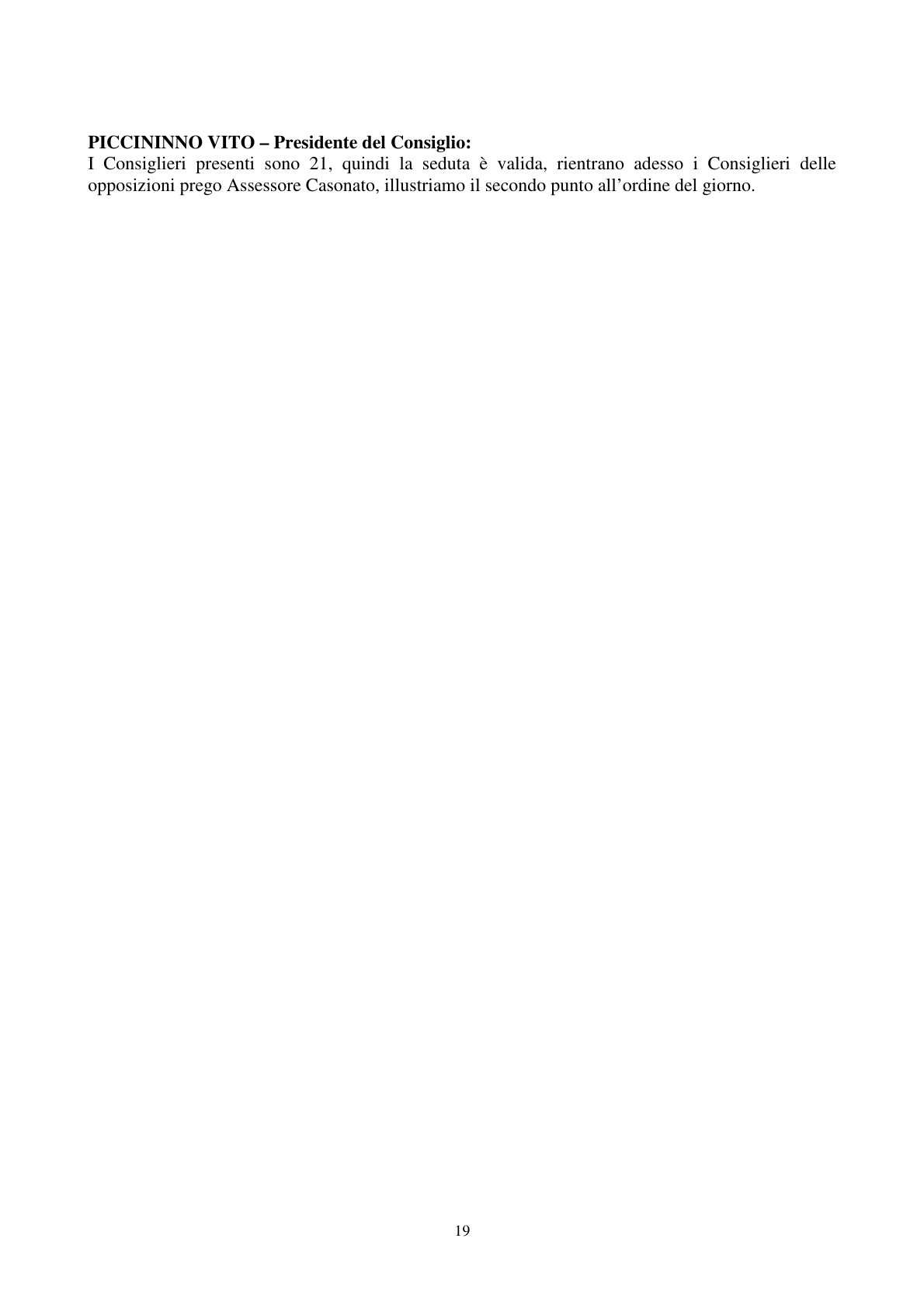 Pagina 20 del verbale