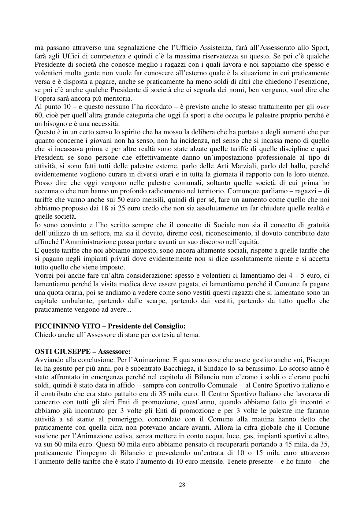 Pagina 29 del verbale