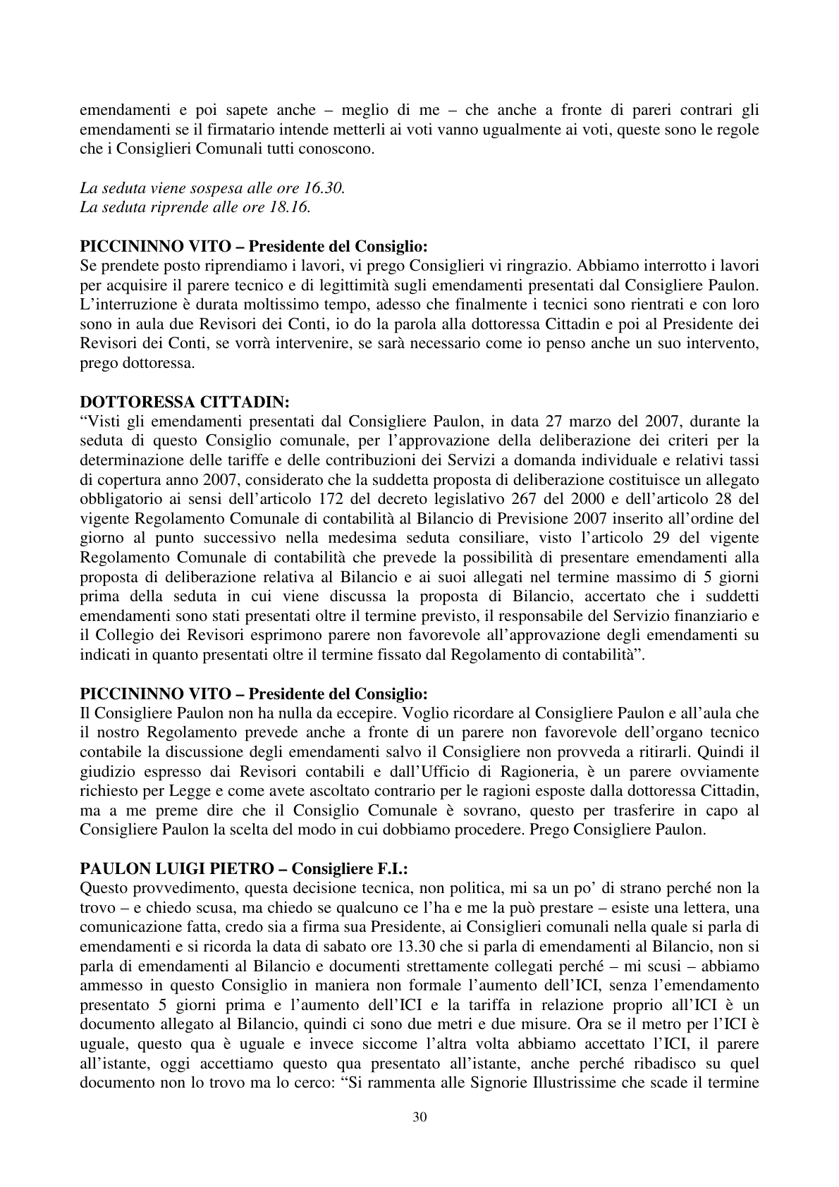 Pagina 31 del verbale