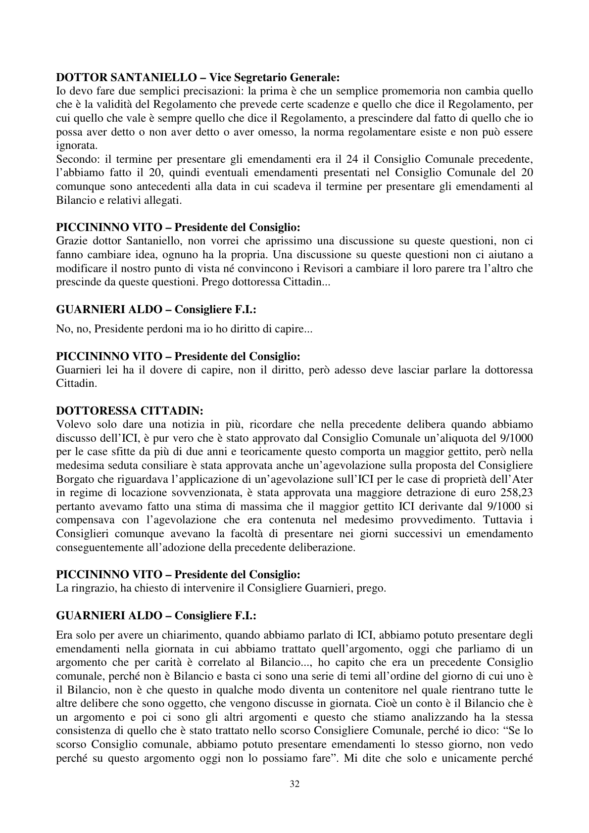 Pagina 33 del verbale