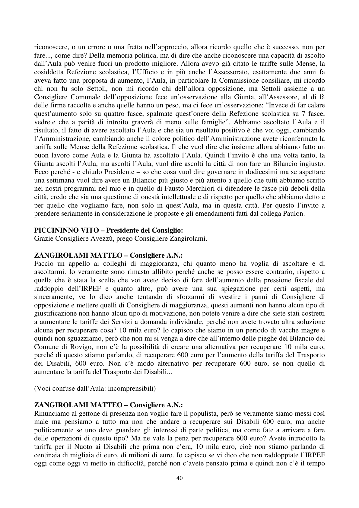 Pagina 41 del verbale