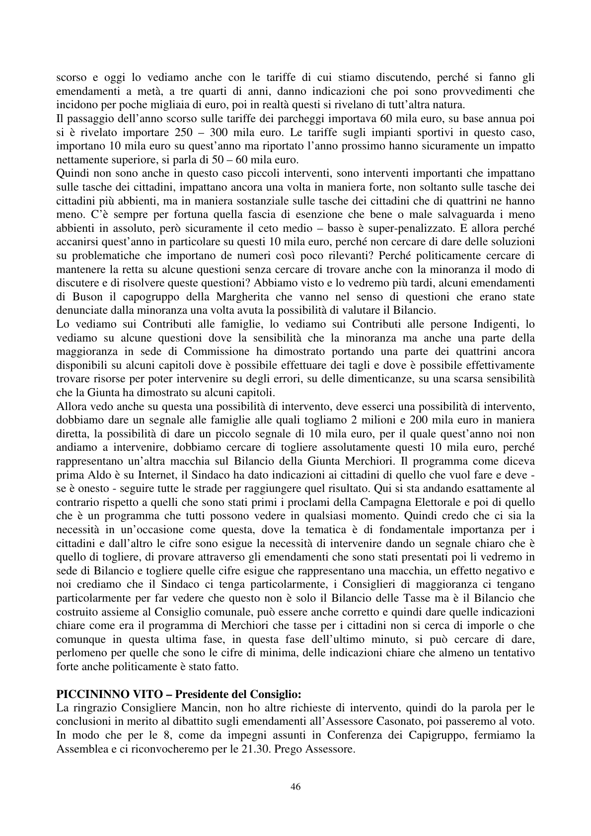 Pagina 47 del verbale