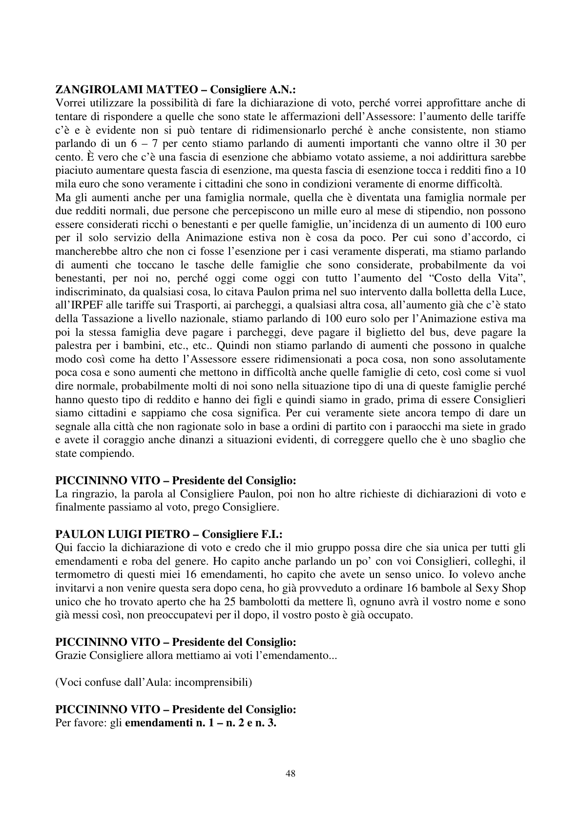 Pagina 49 del verbale