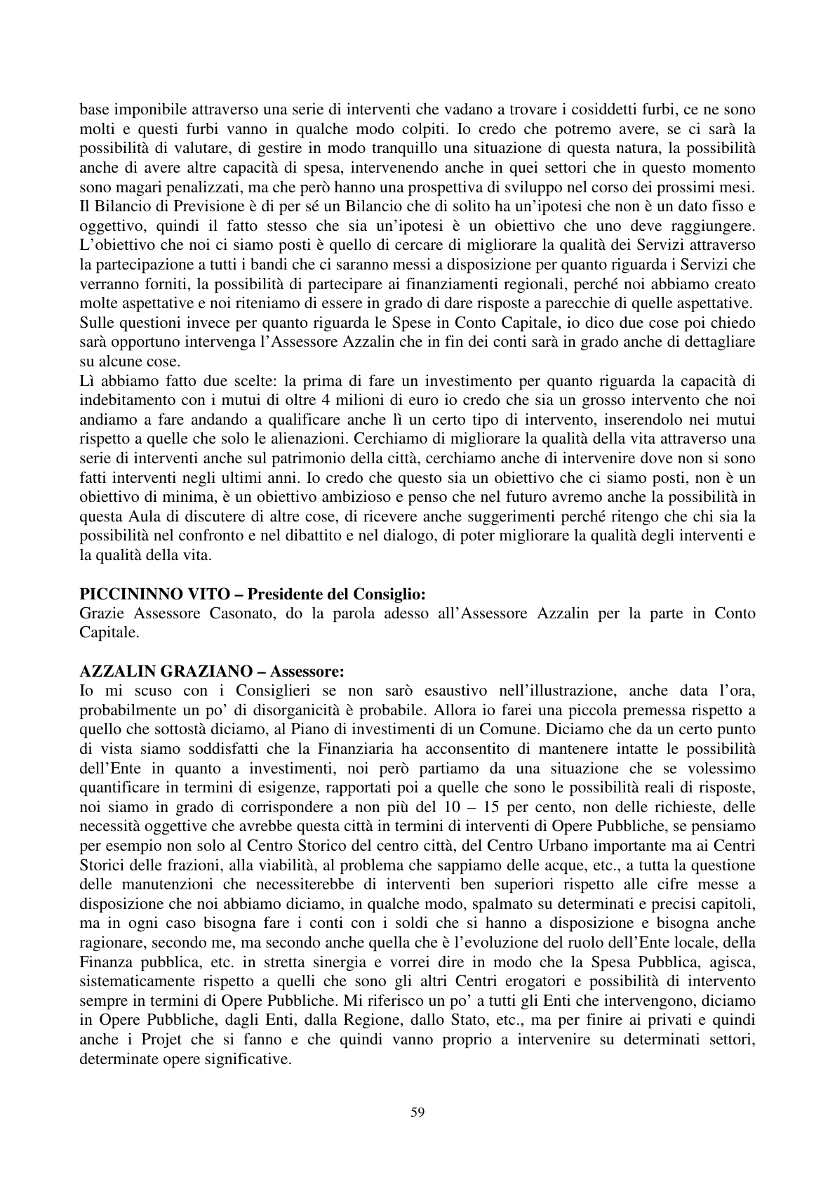 Pagina 60 del verbale