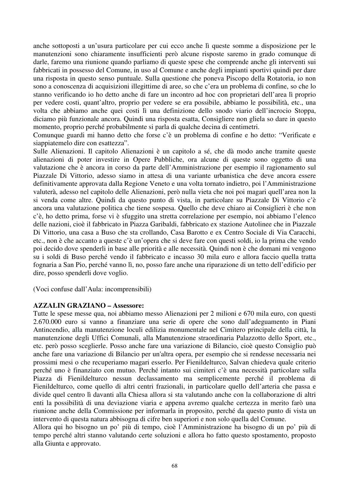 Pagina 69 del verbale