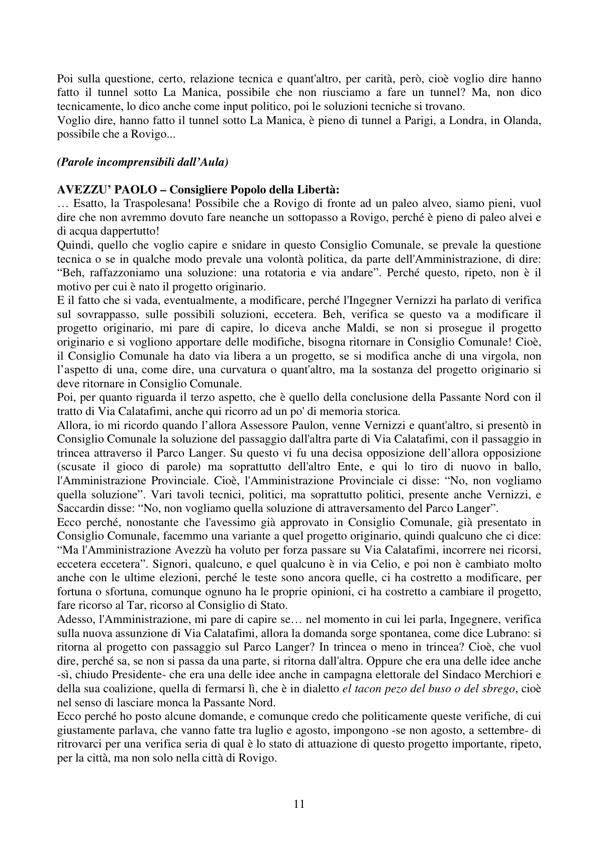 Pagina 11 del verbale