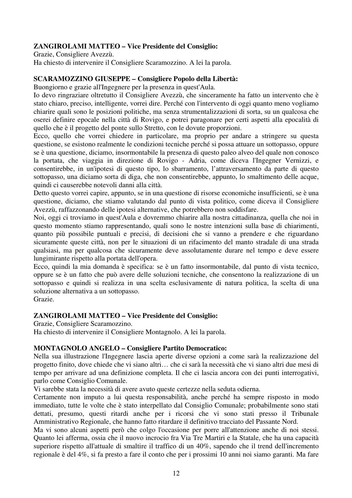Pagina 12 del verbale