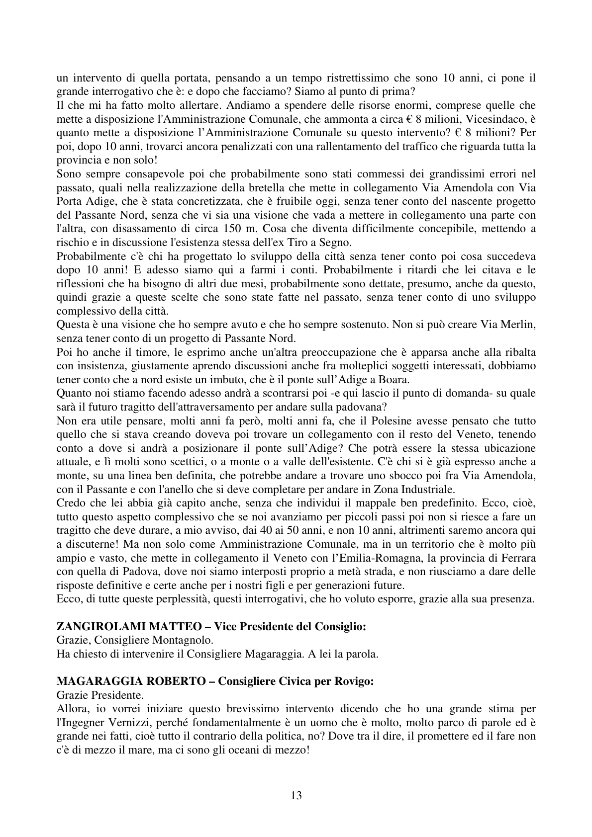 Pagina 13 del verbale