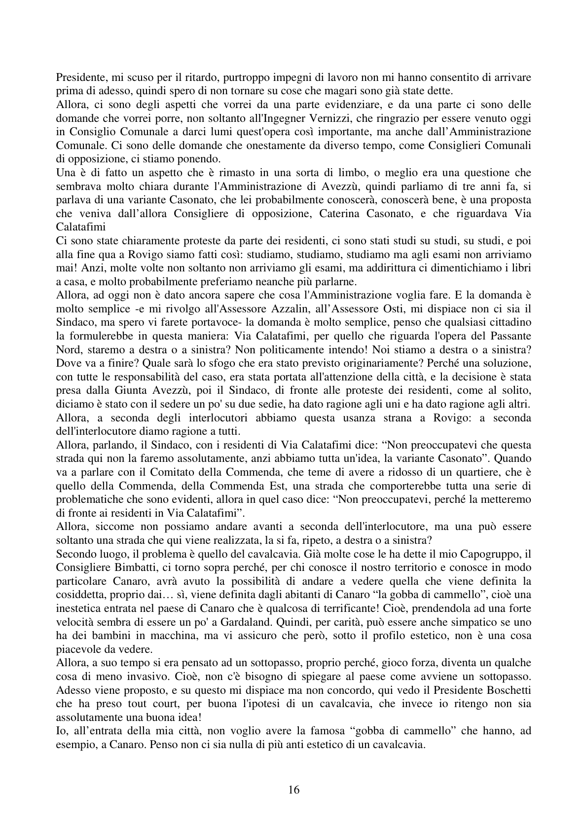 Pagina 16 del verbale