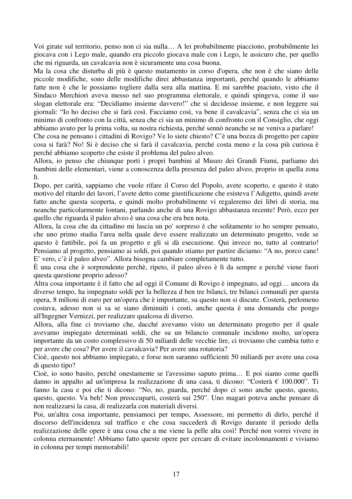 Pagina 17 del verbale