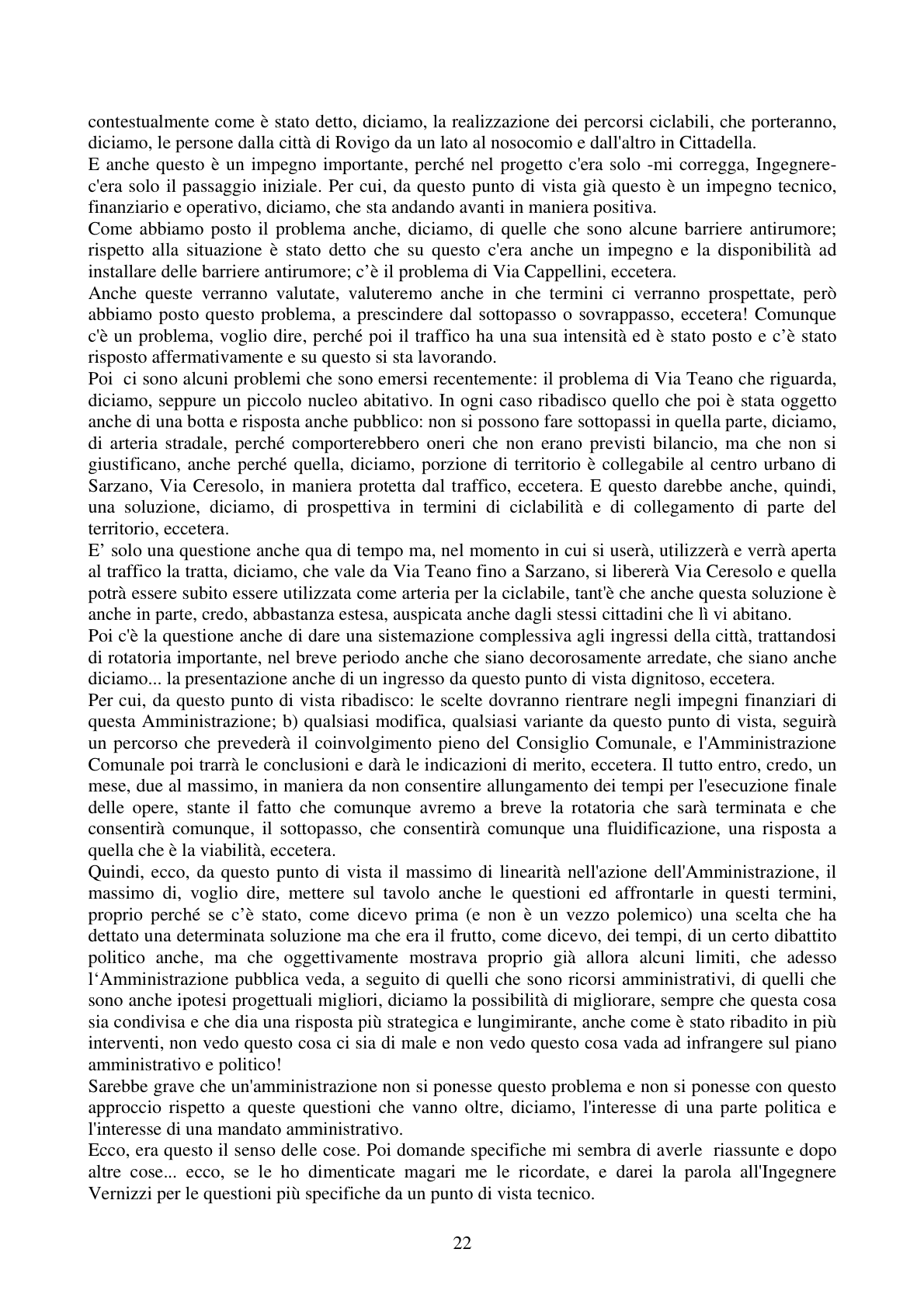 Pagina 22 del verbale