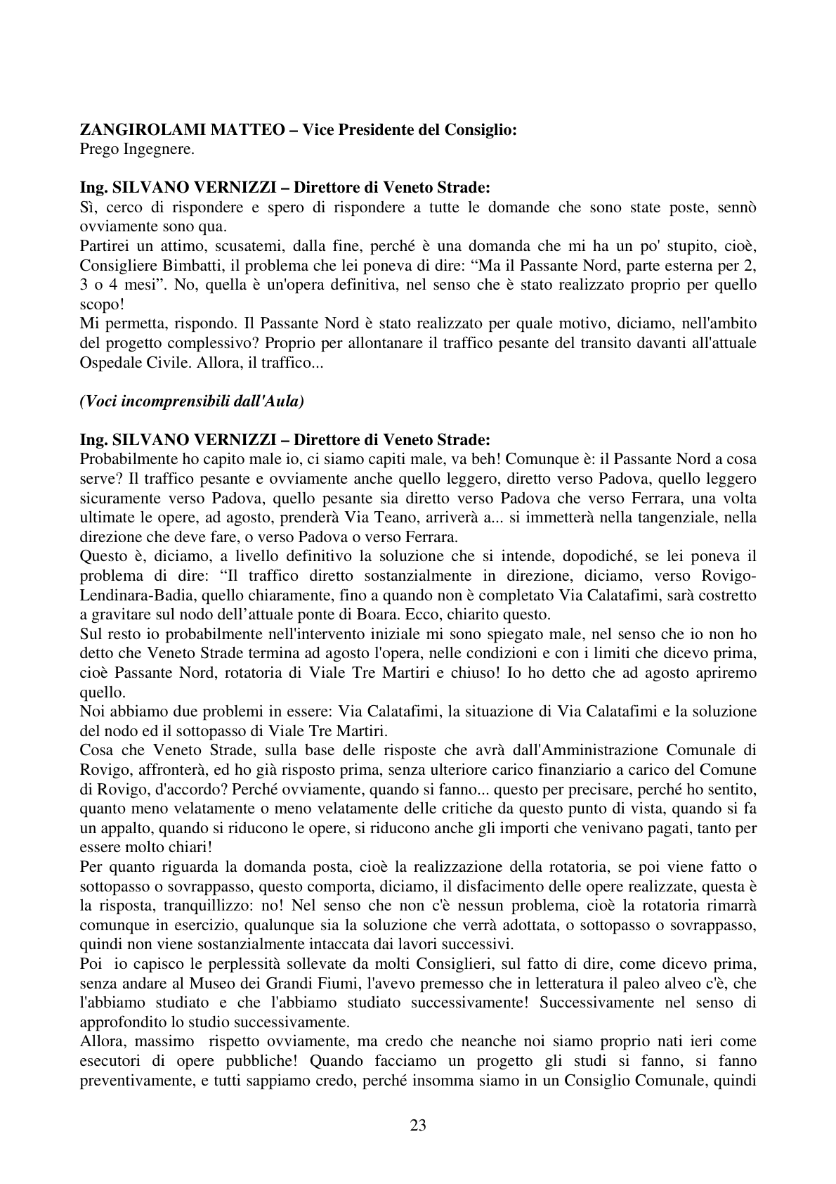 Pagina 23 del verbale