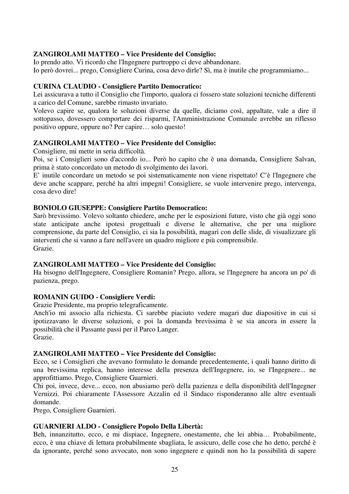 Pagina 25 del verbale