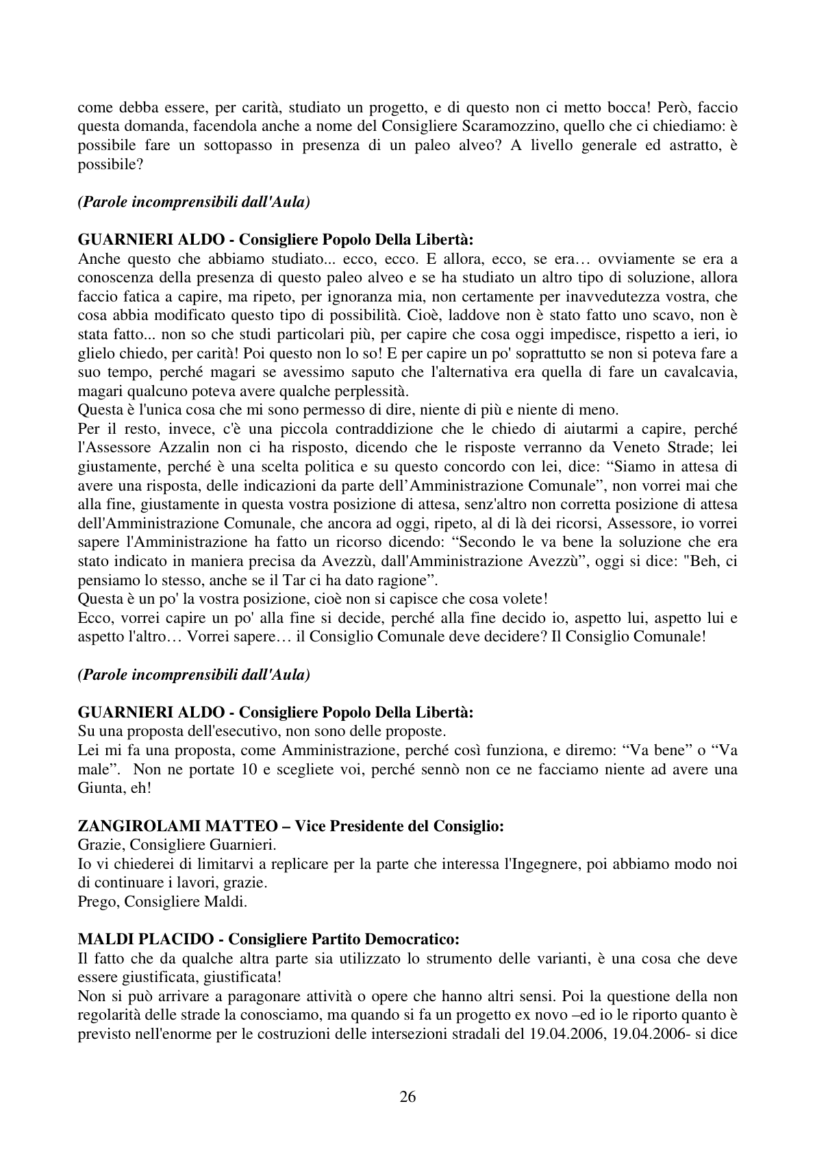Pagina 26 del verbale