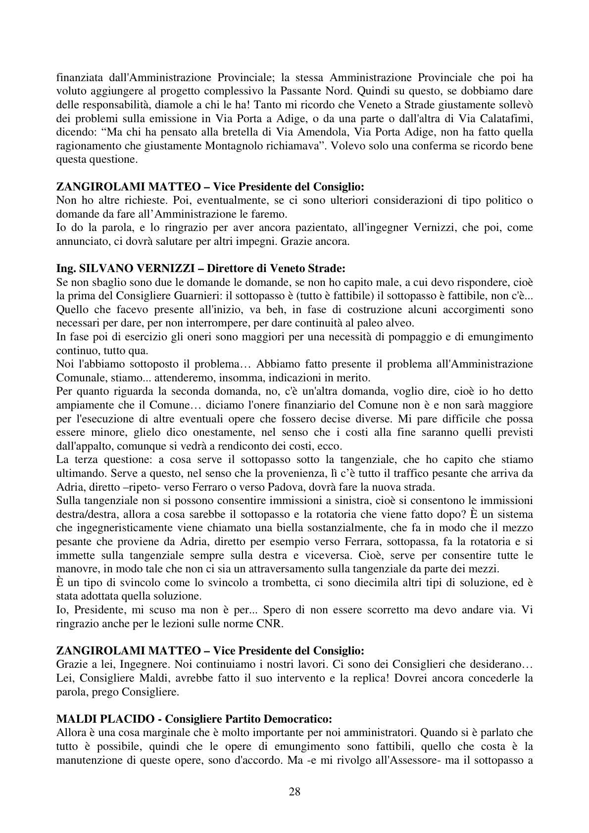 Pagina 28 del verbale