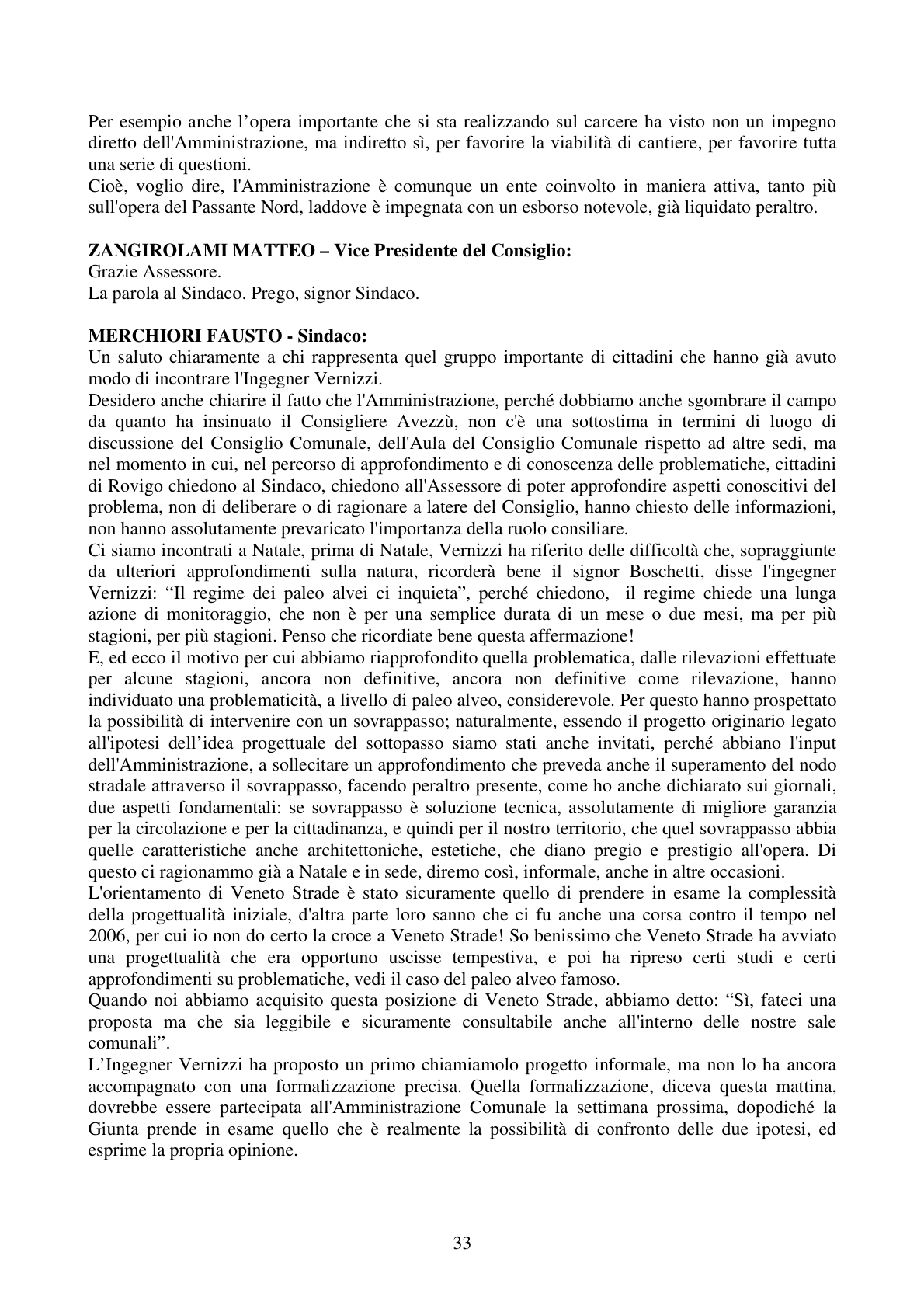 Pagina 33 del verbale