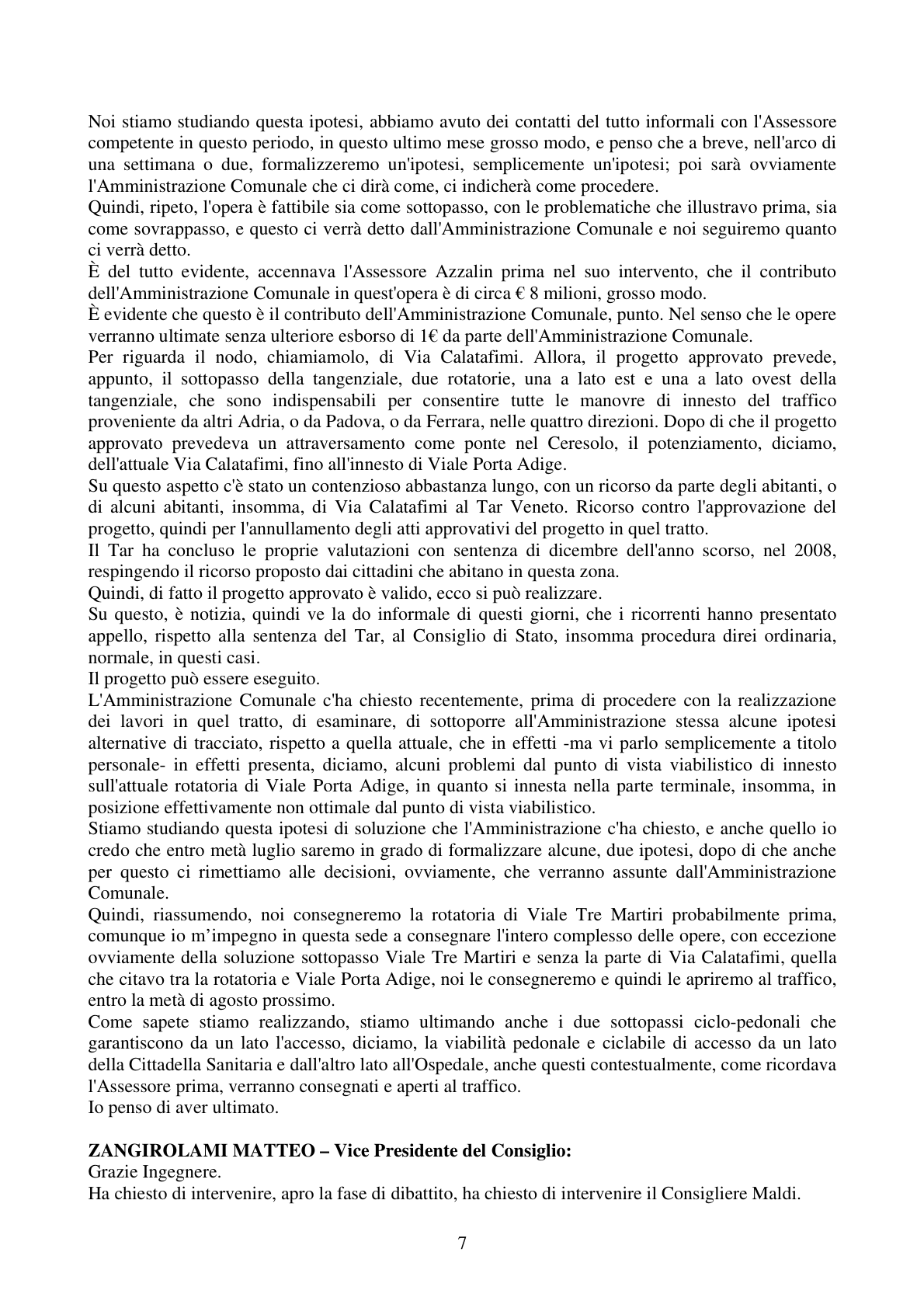 Pagina 7 del verbale