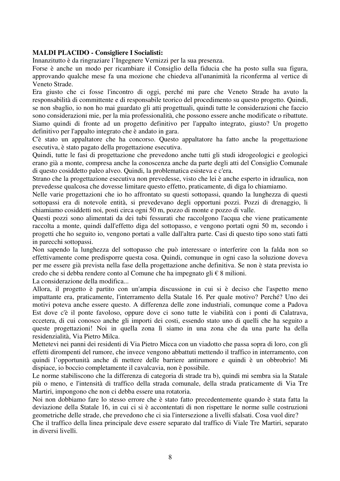 Pagina 8 del verbale