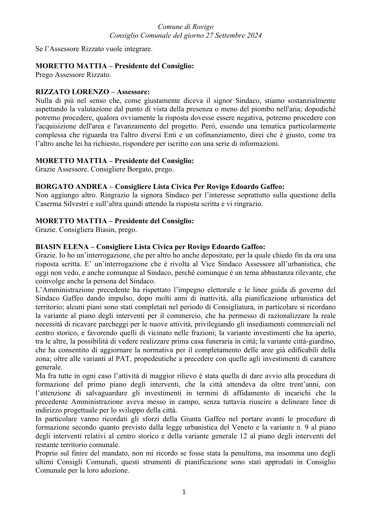 Pagina 11 del verbale