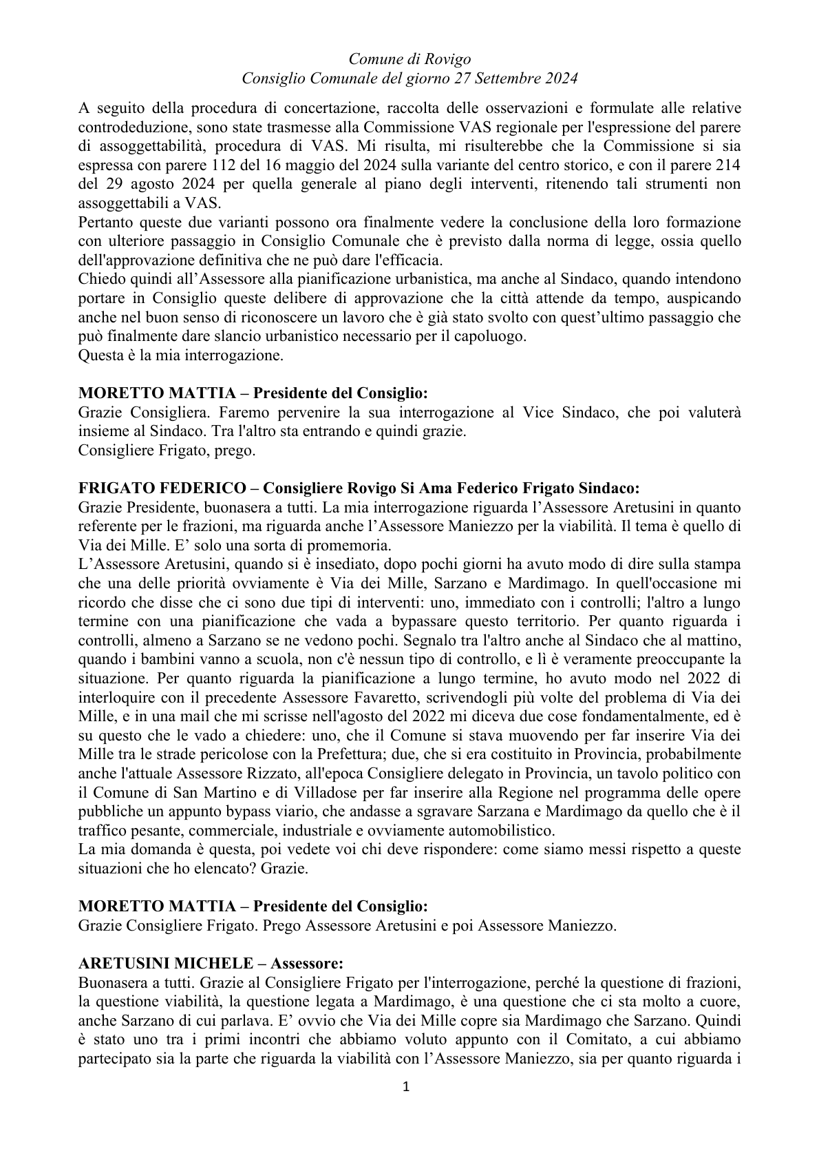 Pagina 12 del verbale