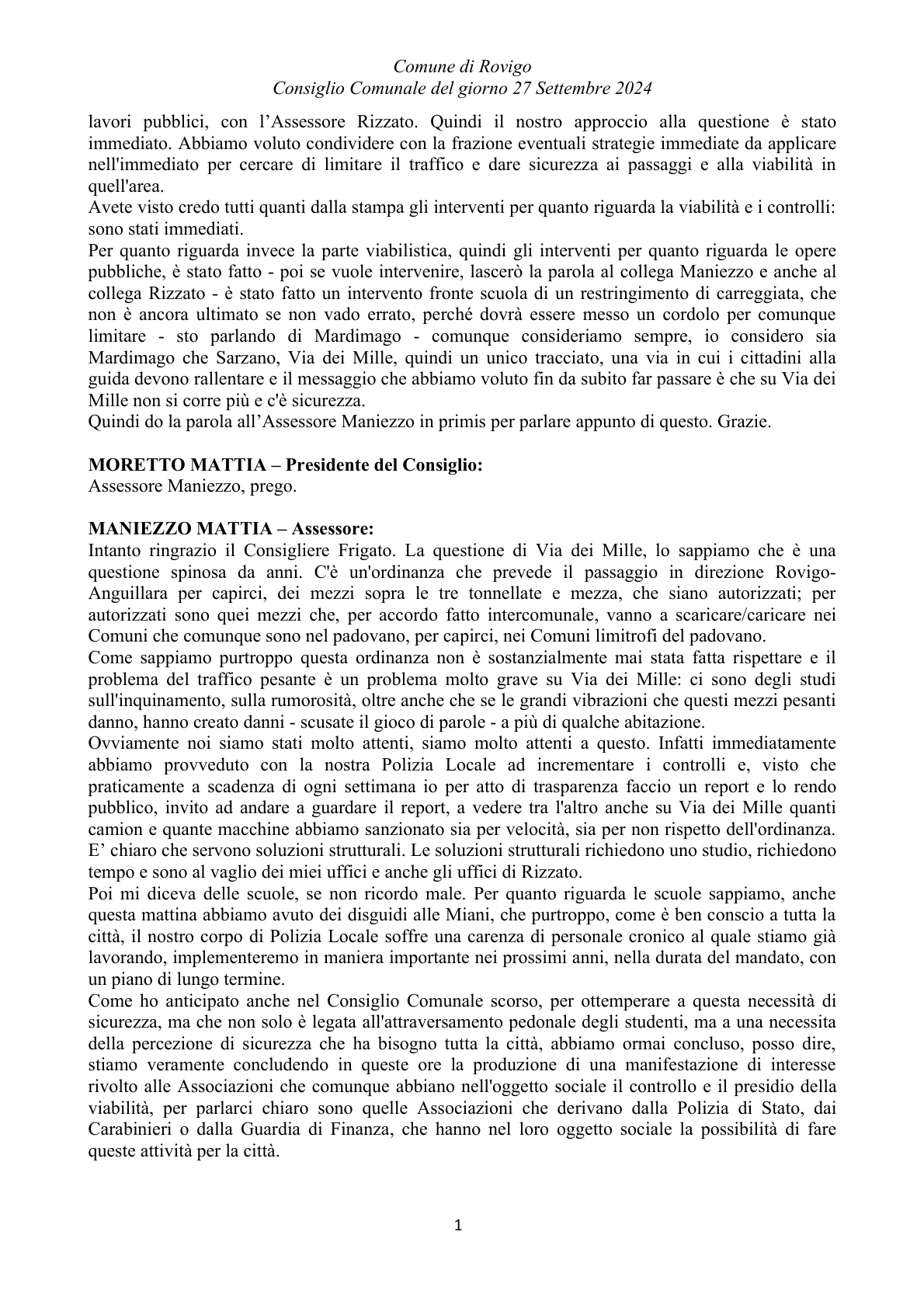 Pagina 13 del verbale