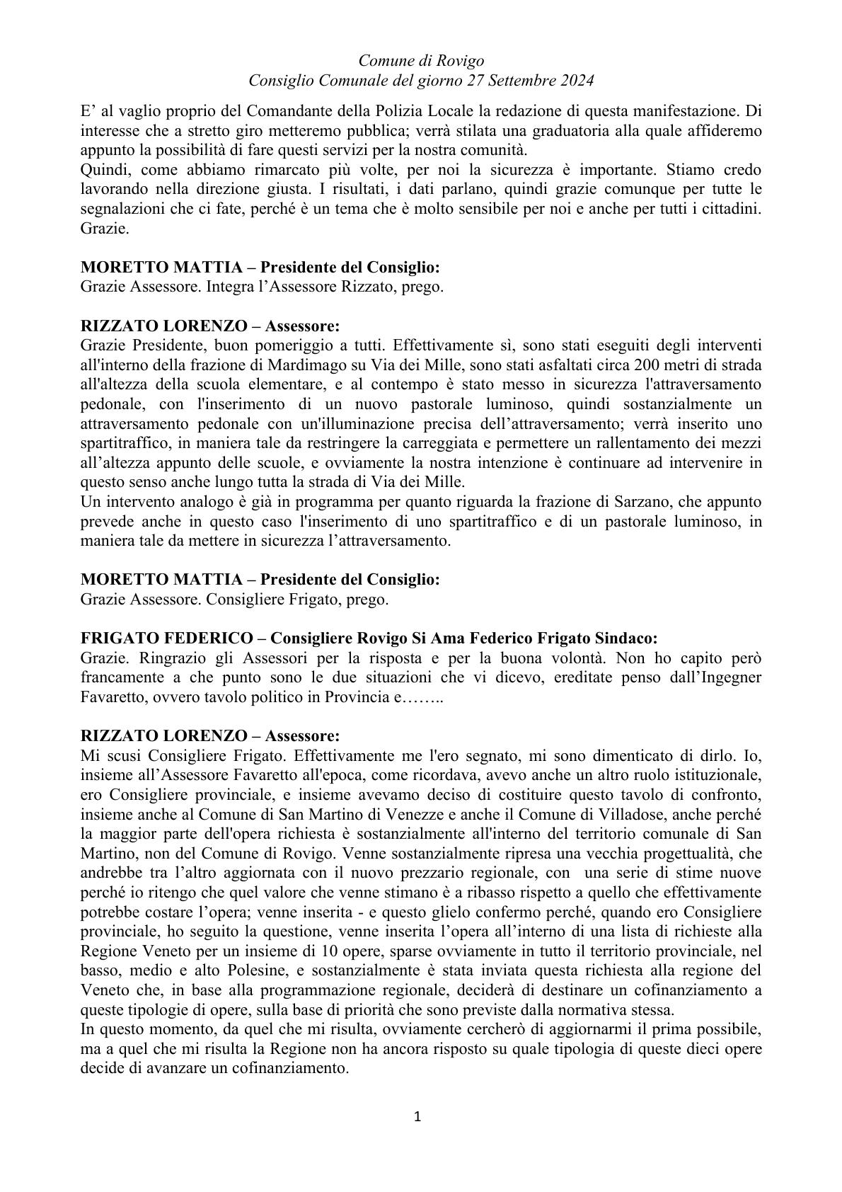 Pagina 14 del verbale