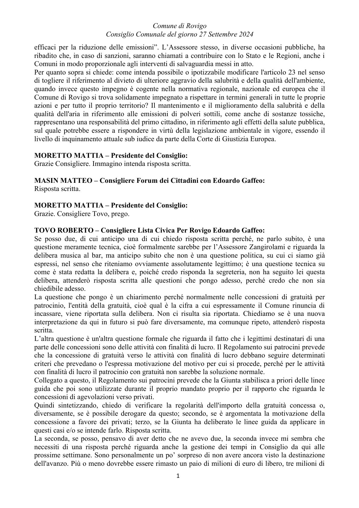Pagina 17 del verbale