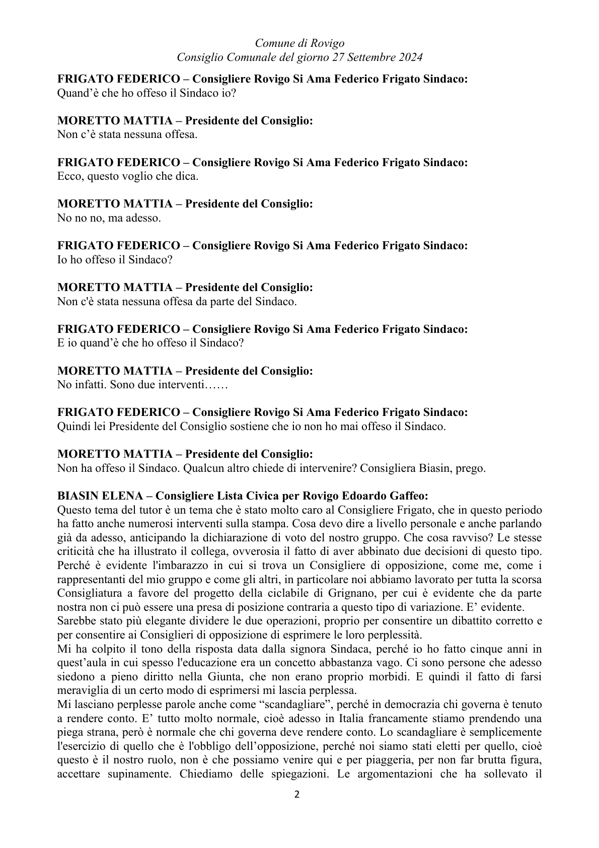 Pagina 24 del verbale