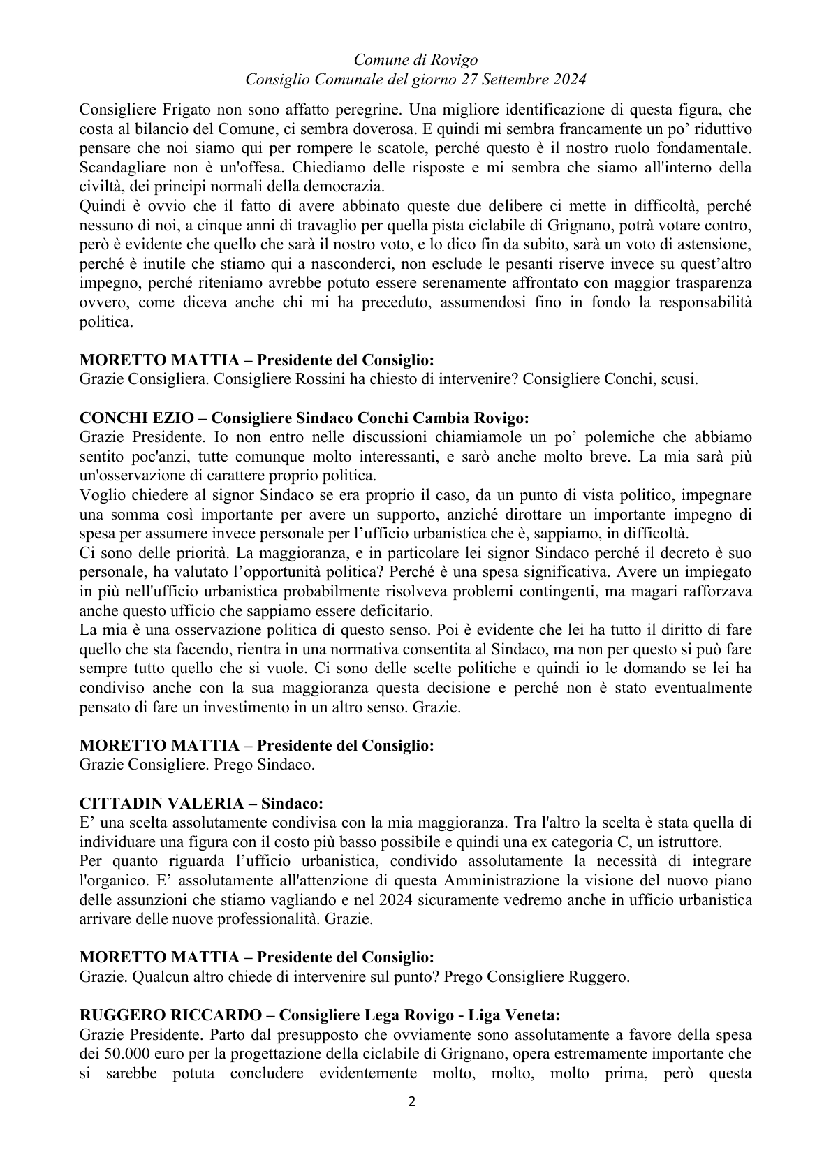 Pagina 25 del verbale