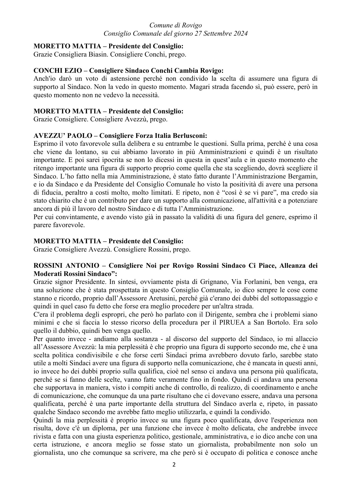 Pagina 28 del verbale
