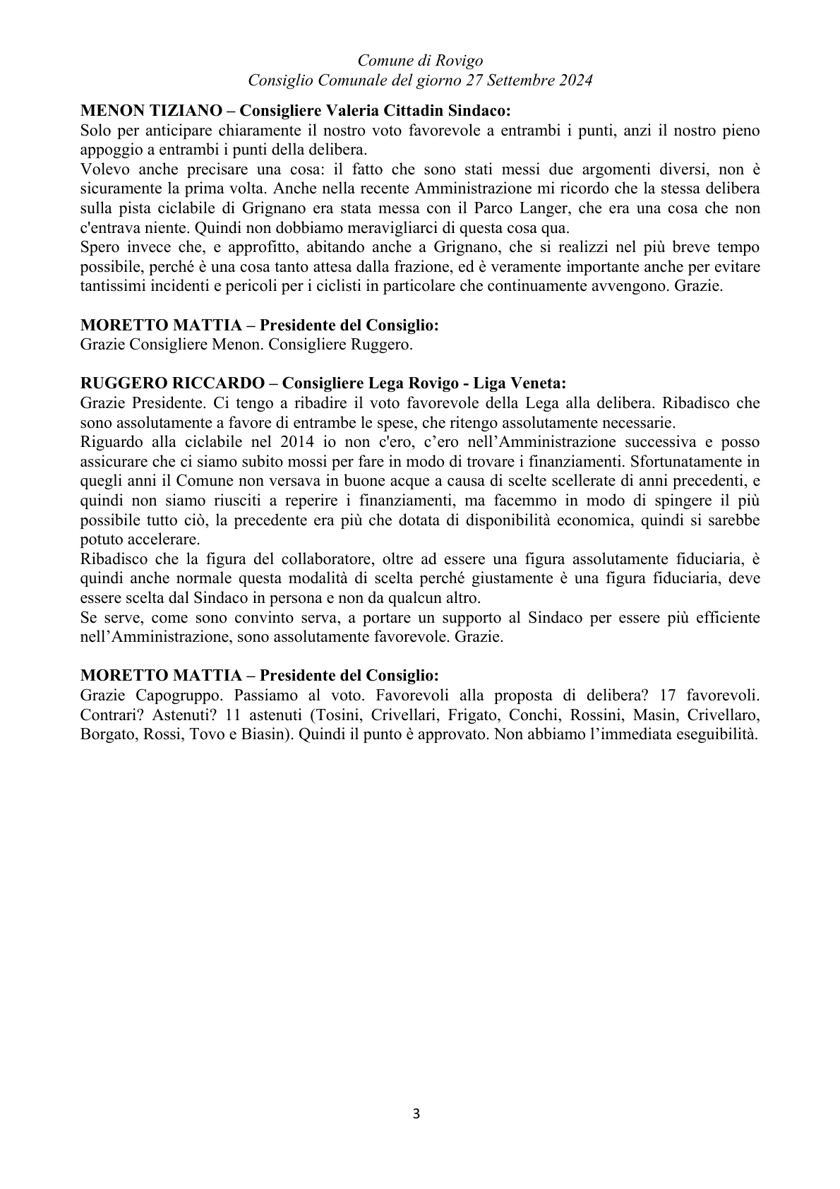 Pagina 30 del verbale