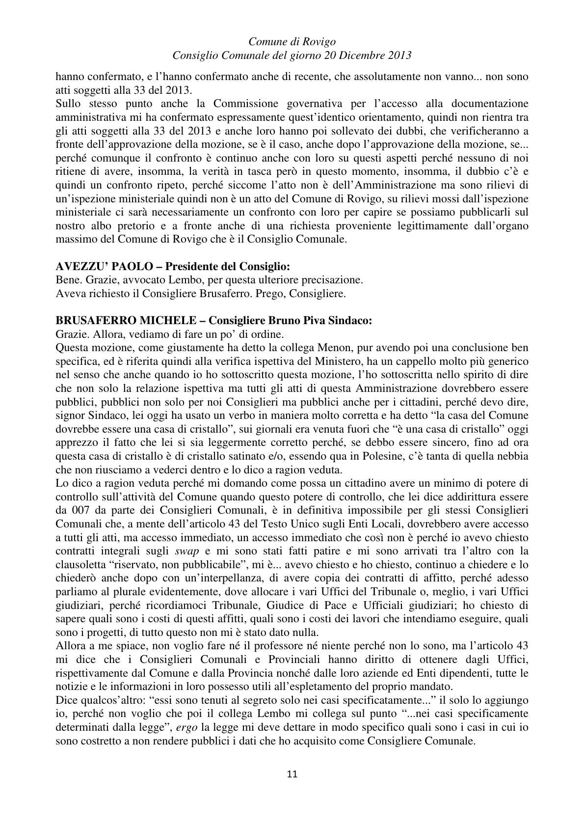 Pagina 11 del verbale