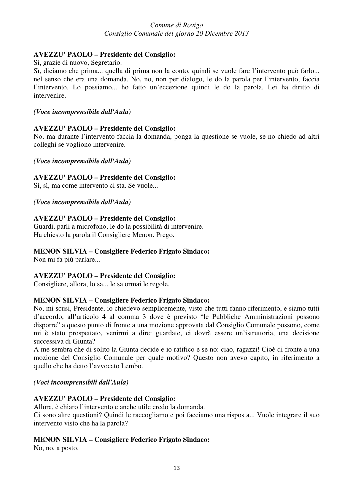 Pagina 13 del verbale